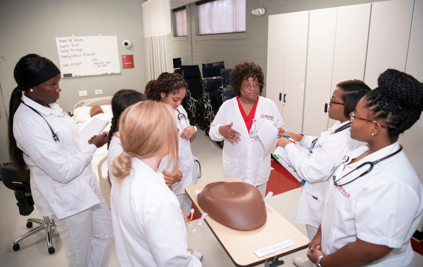 faculty, students, class, nursing